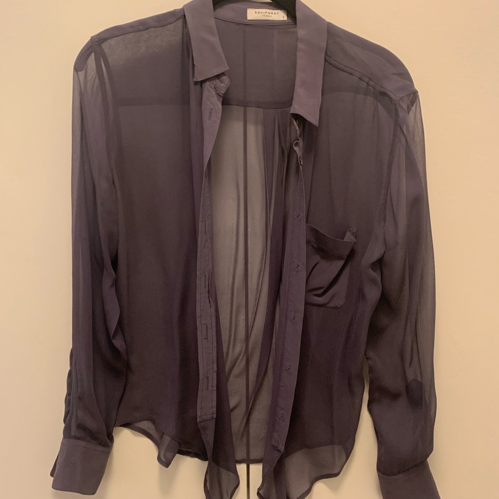 Equipment Button Down Blouse- Size Small - image 2